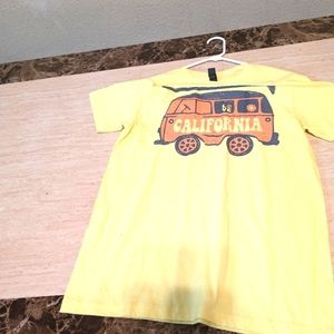 California shirt LG shirts and a red flag shirt